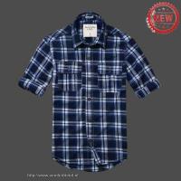 heren abercrombie fitch plaid lang overhemd koningsblauw wit On Sale Betaalbare gh8ca144